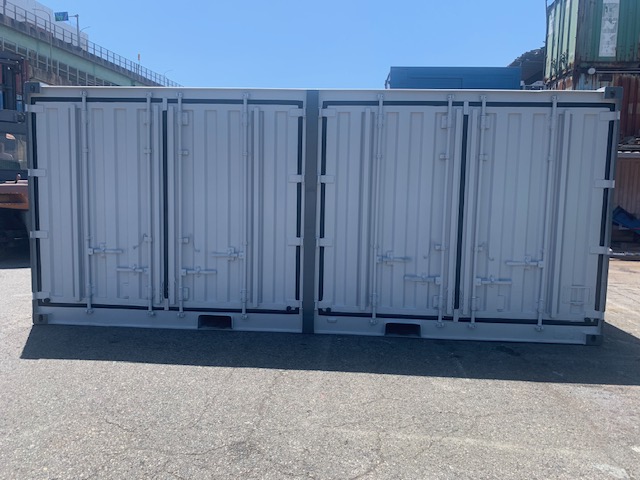 【神戸】☆美品　中古20ft サイドオープンコンテナ　　　　　　　　　　　　2トーン塗装　TKCU480097