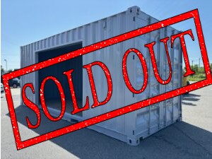 【北陸】中古20ft ドライスチールコンテナ　3mシャッター付き