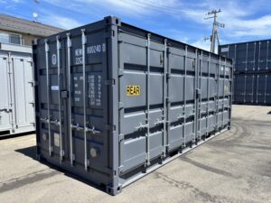 新古20ft　フルサイドオープンコンテナ　※換気口(ガラリ)付き【NEWU8002400】