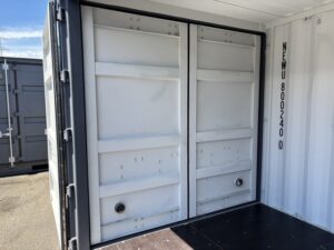 新古20ft　フルサイドオープンコンテナ　※換気口(ガラリ)付き【NEWU8002400】