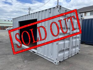 【東北】中古20ft　左パネル3mシャッター付きコンテナ【U2069940】