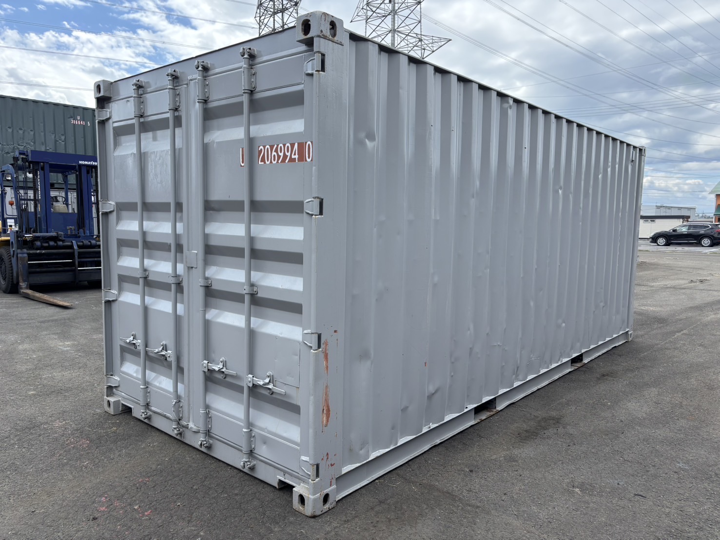 【東北】中古20ft　左パネル3mシャッター付きコンテナ【U2069940】
