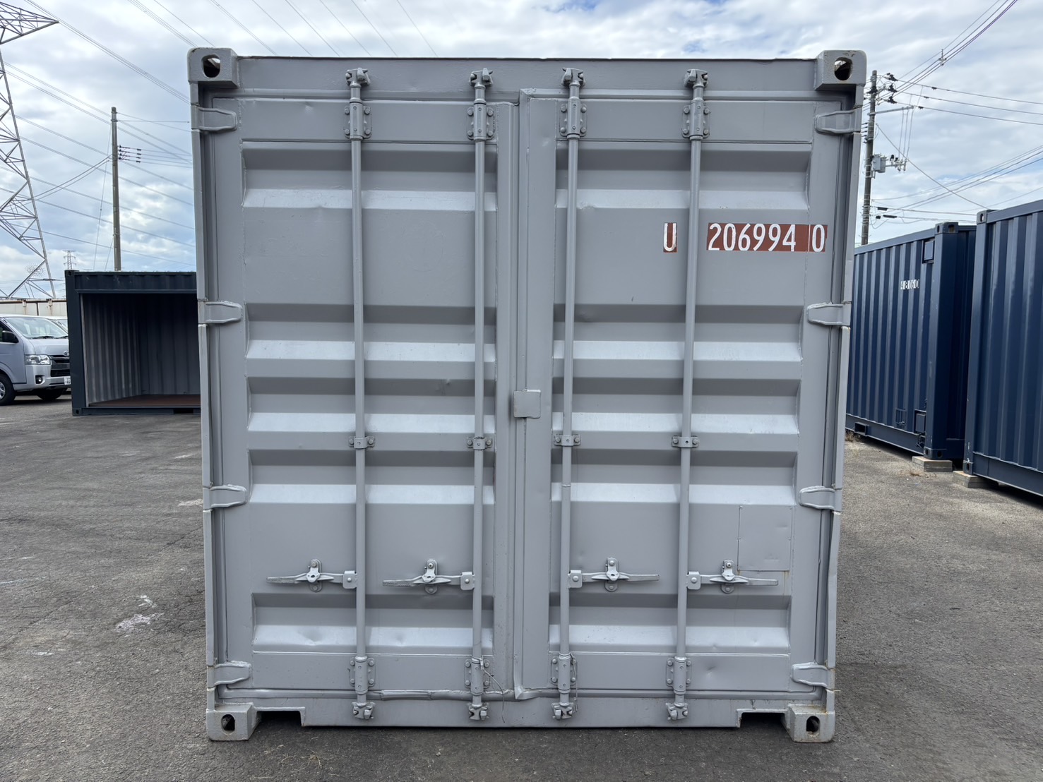 【東北】中古20ft　左パネル3mシャッター付きコンテナ【U2069940】