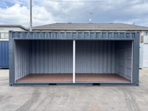 【東北】中古20ft　左パネルフルサイドシャッター付きコンテナ【U3225144】
