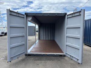 【東北】中古20ft　左パネルフルサイドシャッター付きコンテナ【U3225144】