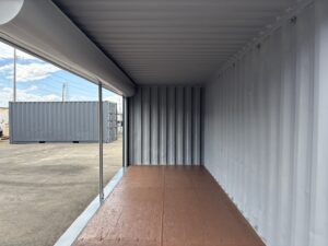 【東北】中古20ft　左パネルフルサイドシャッター付きコンテナ【U3225144】