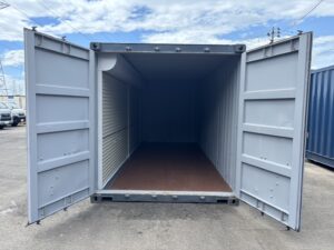 【東北】中古20ft　左パネルフルサイドシャッター付きコンテナ【U3225144】