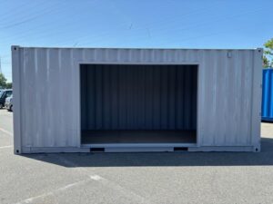 【北陸】中古20ft ドライスチールコンテナ　3mシャッター付き
