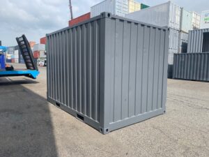 【神戸】中古12ftドライスチールコンテナ　シャッター付き/紺色塗装　TKCU035
