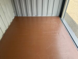 【神戸】中古12ftドライスチールコンテナ　シャッター付き/紺色塗装　TKCU035