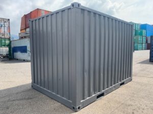 【神戸】中古12ftドライスチールコンテナ　シャッター付き/紺色塗装　TKCU016