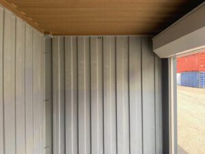 【神戸】中古12ftドライスチールコンテナ　シャッター付き/紺色塗装　TKCU016