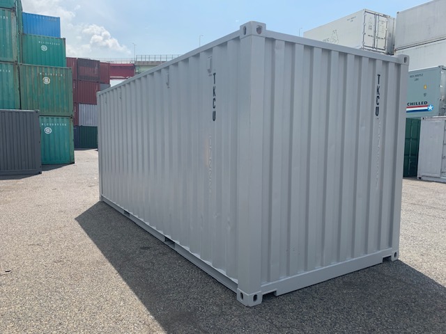 【神戸】中古20ft ドライスチールコンテナ 左パネル3mシャッター付き TKCU2072227