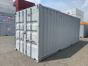 【神戸】中古20ft ドライスチールコンテナ 左パネル3mシャッター付き TKCU2072227