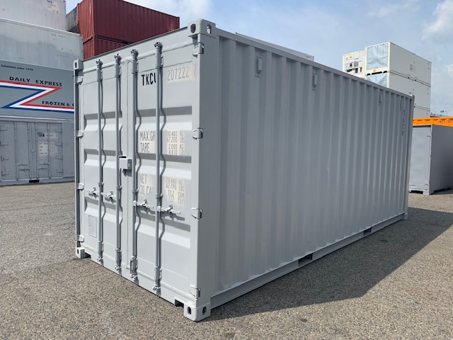 【神戸】中古20ft ドライスチールコンテナ 左パネル3mシャッター付き TKCU2072227