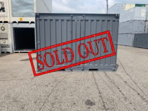 【神戸】中古12ftドライスチールコンテナ　グレー塗装　TKCU99Y120