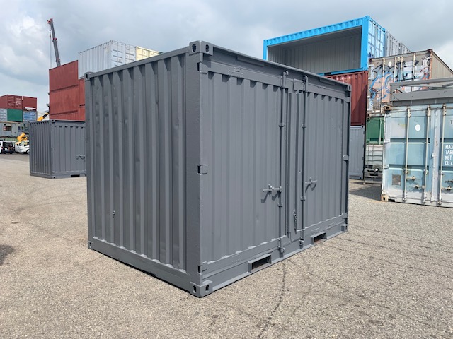 【神戸】中古12ftドライスチールコンテナ　グレー塗装　TKCU99Y120