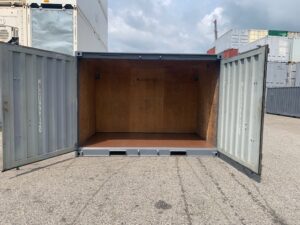 【神戸】中古12ftドライスチールコンテナ　グレー塗装　TKCU99Y120