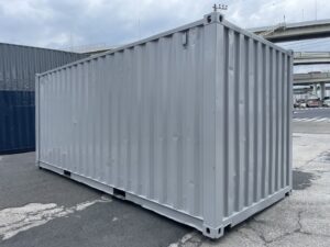 【横浜】中古20FTドライスチールコンテナ　外装塗装・左パネル3mシャッター付き(U1887776)