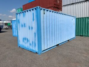 【神戸】中古20ft ドライスチールコンテナ 右パネル3mシャッター付き TKCU1401607