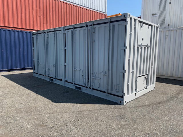 【神戸】☆美品　中古20ft サイドオープンコンテナ　　　　　　　　　　　　グレー塗装　TKCU480138