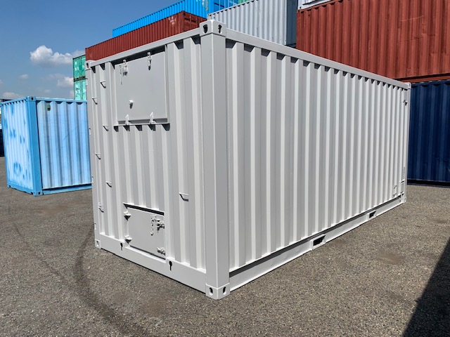 【神戸】☆美品　中古20ft サイドオープンコンテナ　　　　　　　　　　　　グレー塗装　TKCU480138