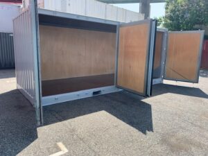 【神戸】☆美品　中古20ft サイドオープンコンテナ　　　　　　　　　　　　グレー塗装　TKCU480138
