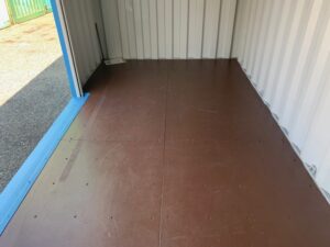 【神戸】中古20ft ドライスチールコンテナ 左パネル3mシャッター付き TKCU1400489