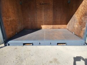 中古12FTドライスチールコンテナ No122 グレー塗装済み