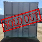 中古20FTドライスチールコンテナ U2707420 グレー錆止め塗装済み