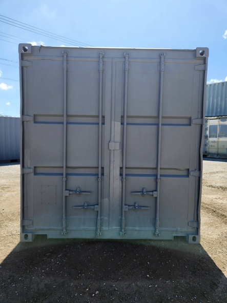 中古20FTドライスチールコンテナ U2707420 グレー錆止め塗装済み