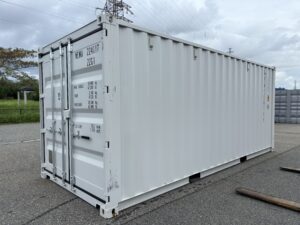 【北陸】新造20ft ドライスチールコンテナ（ライトグレー）