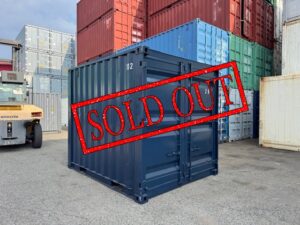 【神戸】中古10FT ドライスチールコンテナ（妻側ドア）　No.202