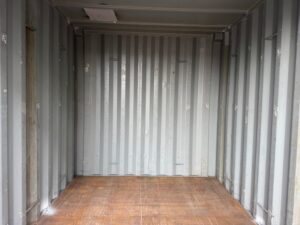 【神戸】中古10FT ドライスチールコンテナ（妻側ドア）　No.202