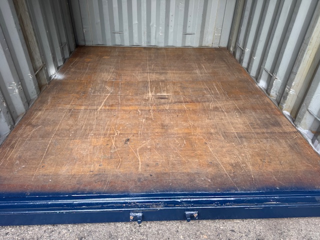 【神戸】中古10FT ドライスチールコンテナ（妻側ドア）　No.202