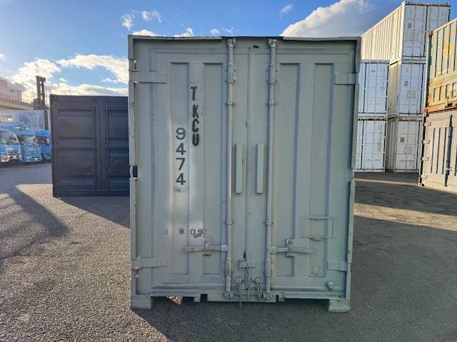 【神戸】中古6FT ドライスチールコンテナ（波板タイプ、L面ドア）TKCU9474