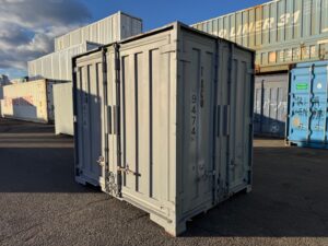 【神戸】中古6FT ドライスチールコンテナ（波板タイプ、L面ドア）TKCU9474