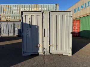 【神戸】中古6FT ドライスチールコンテナ（波板タイプ、L面ドア）TKCU9474