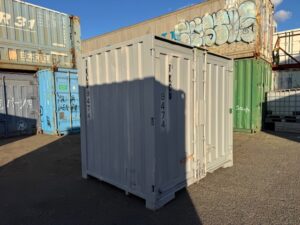 【神戸】中古6FT ドライスチールコンテナ（波板タイプ、L面ドア）TKCU9474