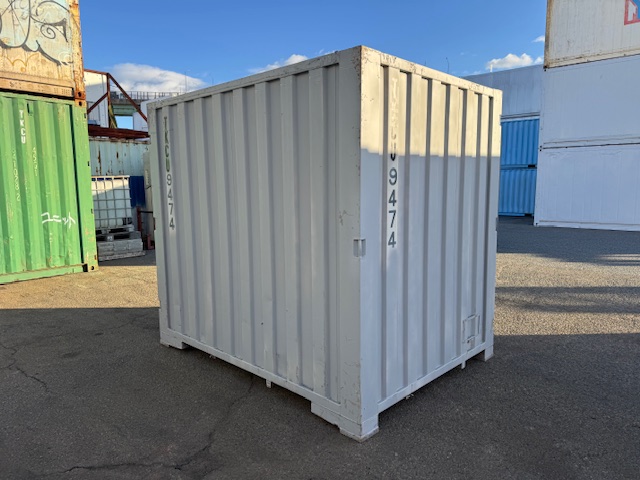 【神戸】中古6FT ドライスチールコンテナ（波板タイプ、L面ドア）TKCU9474