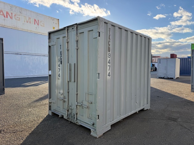 【神戸】中古6FT ドライスチールコンテナ（波板タイプ、L面ドア）TKCU9474