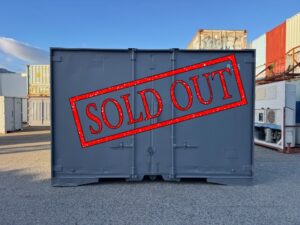 【神戸】中古12FT ドライスチールコンテナ（JRタイプ）　グレー塗装　TKCU935