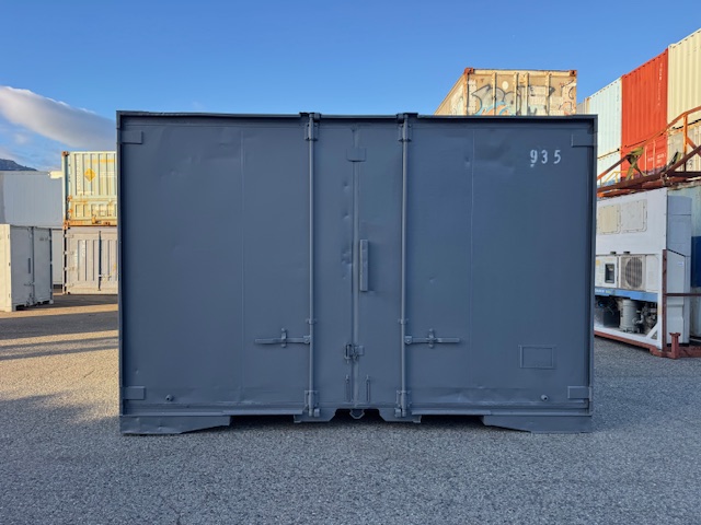 【神戸】中古12FT ドライスチールコンテナ（JRタイプ）　グレー塗装　TKCU935