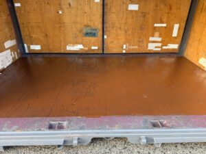 【神戸】中古12FT ドライスチールコンテナ（JRタイプ）　グレー塗装　TKCU935