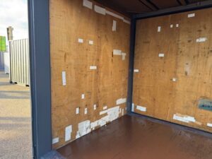 【神戸】中古12FT ドライスチールコンテナ（JRタイプ）　グレー塗装　TKCU935