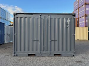 【神戸】中古12FT ドライスチールコンテナ　グレー塗装　TKCU99Y185