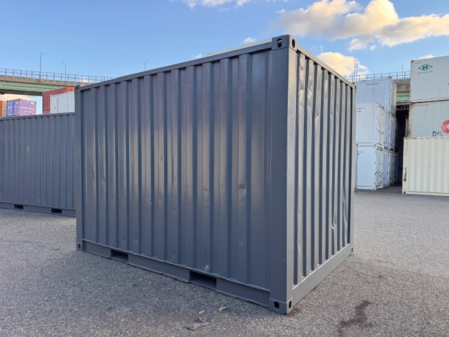 【神戸】中古12FT ドライスチールコンテナ　グレー塗装　TKCU99Y185