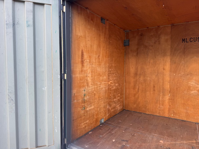 【神戸】中古12FT ドライスチールコンテナ　グレー塗装　TKCU99Y185