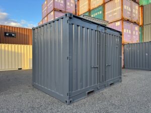 【神戸】中古12FT ドライスチールコンテナ　グレー塗装　TKCU99Y126