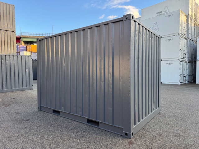 【神戸】中古12FT ドライスチールコンテナ　グレー塗装　TKCU99Y126